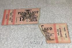 Pink Floyd 1977 Concert 2 Ticket Stubs In The Flesh Roger Waters David Gilmour
