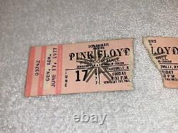 Pink Floyd 1977 Concert 2 Ticket Stubs In The Flesh Roger Waters David Gilmour