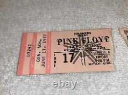 Pink Floyd 1977 Concert 2 Ticket Stubs In The Flesh Roger Waters David Gilmour