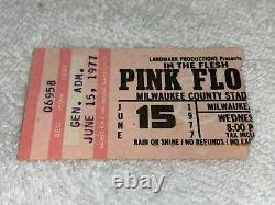 Pink Floyd 1977 Concert Ticket Stub In The Flesh Roger Waters David Gilmour USA