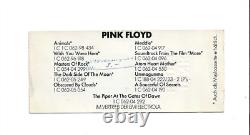 Pink Floyd 1977 Dortmund Germany Concert Ticket January 24