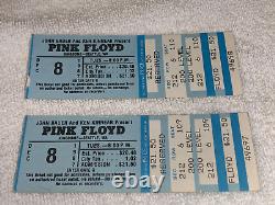 Pink Floyd 2 Concert Ticket Stubs Kingdome David Gilmour Rick Wright Dave Mason