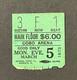 Pink Floyd 3-5-1973 Concert Ticket Stub Cobo Arena Mi Dark Side Of The Moon Tour