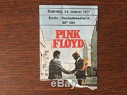 Pink Floyd Concert Ticket Stub Animals Tour 1977, Berlin Germany, Original