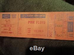 Pink Floyd July 2 1977 Madison Sq garden Concert original Ticket Stub
