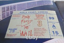 Pink Floyd The Wall Concert Programme 1980 and Ticket Stub & News Paper Articles