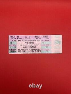 Pink Floyd Ticket Stub Yankee Stadium June 10, 1994 Concert. UNUSED RARE