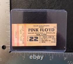 Pink Floyd Vintage April 22, 1977 Miami, Florida Animals Concert Ticket Stub