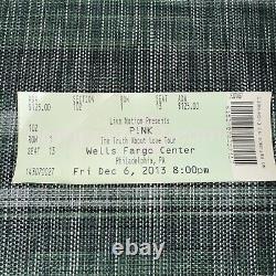 Pink Truth About Love Full Concert Ticket Stub Philly Show 12/6/13 Rare P! Nk