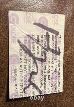Pretenders/the Alarm Rare Autographed Concert Ticket Stub Seattle, Wa 02/22/1984