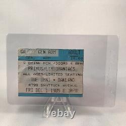 Primus Limbomaniacs Omni Oakland CA Concert Ticket Stub Vintage December 1 1989