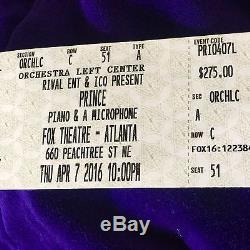 Prince Final Concert Ticket Stub & audio April 7, 2016 Only One on eBay MINT