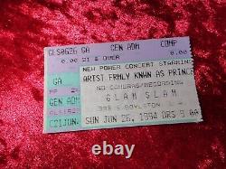 Prince Glam Slam Concert Ticket Los Angeles, Ca. 1994 Music Memorabilia Rare