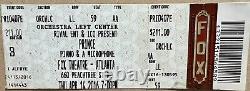Prince Last Concert Ticket. Piano & A Microphone @ The Fox Theater Atlanta