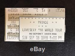 Prince Lovesexy Concert Shirt 1988 AND Ticket Stub AND Concert Program