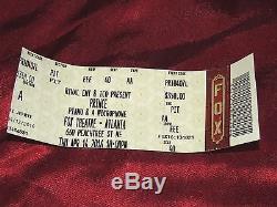 Prince Piano & A Microphone Tour Final Concert show Ticket Stub Atlanta 10pm