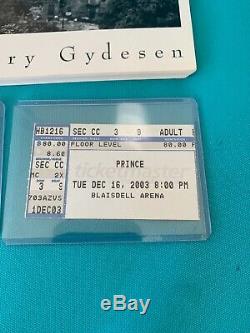 Prince, Sacrifice of Victor, Soft Cover Book, 3 Hawaii Concert Stub, Ticket