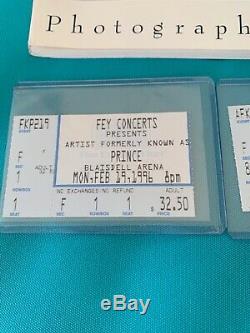 Prince, Sacrifice of Victor, Soft Cover Book, 3 Hawaii Concert Stub, Ticket