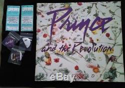 Prince & The Revolution 1984-85 Purple Rain Concert ProgramTicket StubButtons