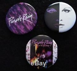 Prince & The Revolution 1984-85 Purple Rain Concert ProgramTicket StubButtons