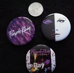 Prince & The Revolution 1984-85 Purple Rain Concert ProgramTicket StubButtons