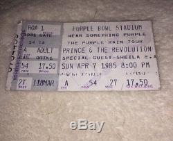 Princes Purple Tambourine From Concert With Ticket Stub