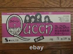 QUEEN 1976 Japan Tour Concert Ticket Stub @ Osaka