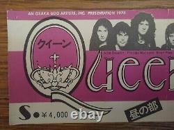 QUEEN 1976 Japan Tour Concert Ticket Stub @ Osaka