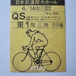 QUEEN 1979 Budokan Tokyo Japan Concert Ticket Stub Japanese Tour 14.04.1979