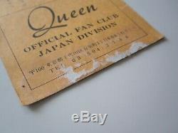QUEEN 1979 Budokan Tokyo Japan Concert Ticket Stub Japanese Tour 24.04.1979