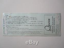 QUEEN 1979 Budokan Tokyo Japan Concert Ticket Stub Live Killers Japanese Tour