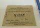 Queen 1979 Concert Ticket Stub Newcastle City Hall