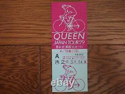 QUEEN 1979 Japan Tour Concert Ticket Stub @ Budokan Tokyo