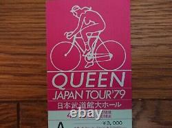 QUEEN 1979 Japan Tour Concert Ticket Stub @ Budokan Tokyo