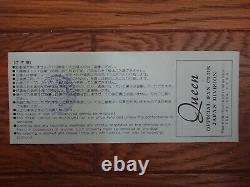 QUEEN 1979 Japan Tour Concert Ticket Stub @ Budokan Tokyo