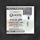 Queen 1986 Magic Tour Wembley Stadium Uk Concert Ticket Stub Freddie Mercury