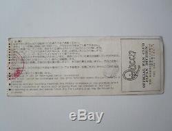 QUEEN A Night At The Opera 1976 Concert Ticket Japan Tour Japanese Stub