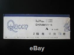 QUEEN A Night At The Opera 1976 Concert Ticket Japan Tour Japanese Stub