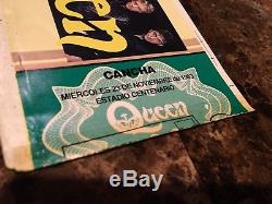 QUEEN Concert Ticket Stub November 23, 1983 MONTEVIDEO URUGUAY SOUTH AMERICA