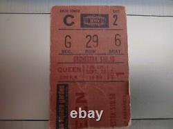 QUEEN Concert Ticket Stub Sept 28 1980 Madison Square Garden Rare