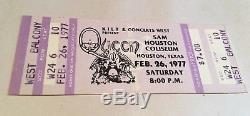 QUEEN Concert Ticket Stub UNUSED February 26, 1977 HOUSTON TEXAS COLISEUM TX