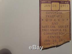 QUEEN Head East Concert Ticket Stub Rare 01-16-1977 Indianapolis IN