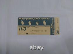 QUEEN Japan Tour 1982 Concert Ticket Stub Unused From Japan Rare