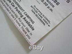 QUEEN Knebworth Park Ticket Stub 1986 Magic Tour Freddie Mercury Final Concert