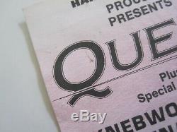 QUEEN Knebworth Park Ticket Stub 1986 Magic Tour Freddie Mercury Final Concert
