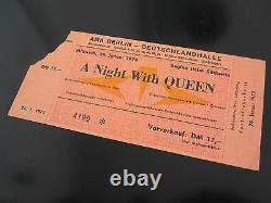 QUEEN Live Killers 1979 German Crazy Tour Concert Ticket Stub Deutschland