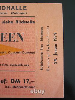 QUEEN Live Killers 1979 German Crazy Tour Concert Ticket Stub Deutschland