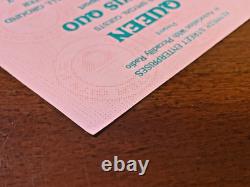 QUEEN Manchester City concert ticket stub 1986 MAGIC final Tour Freddie Mercury