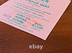 QUEEN Manchester City concert ticket stub 1986 MAGIC final Tour Freddie Mercury