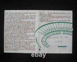 QUEEN Nepstadion Budapest Hungary 1986 A Kind Of Magic Tour Concert Ticket Stub